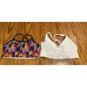 Athleta Solace And Fabletics Ayni Bras Lot Of‎ 2 Teens Athletic Sports Bras XS